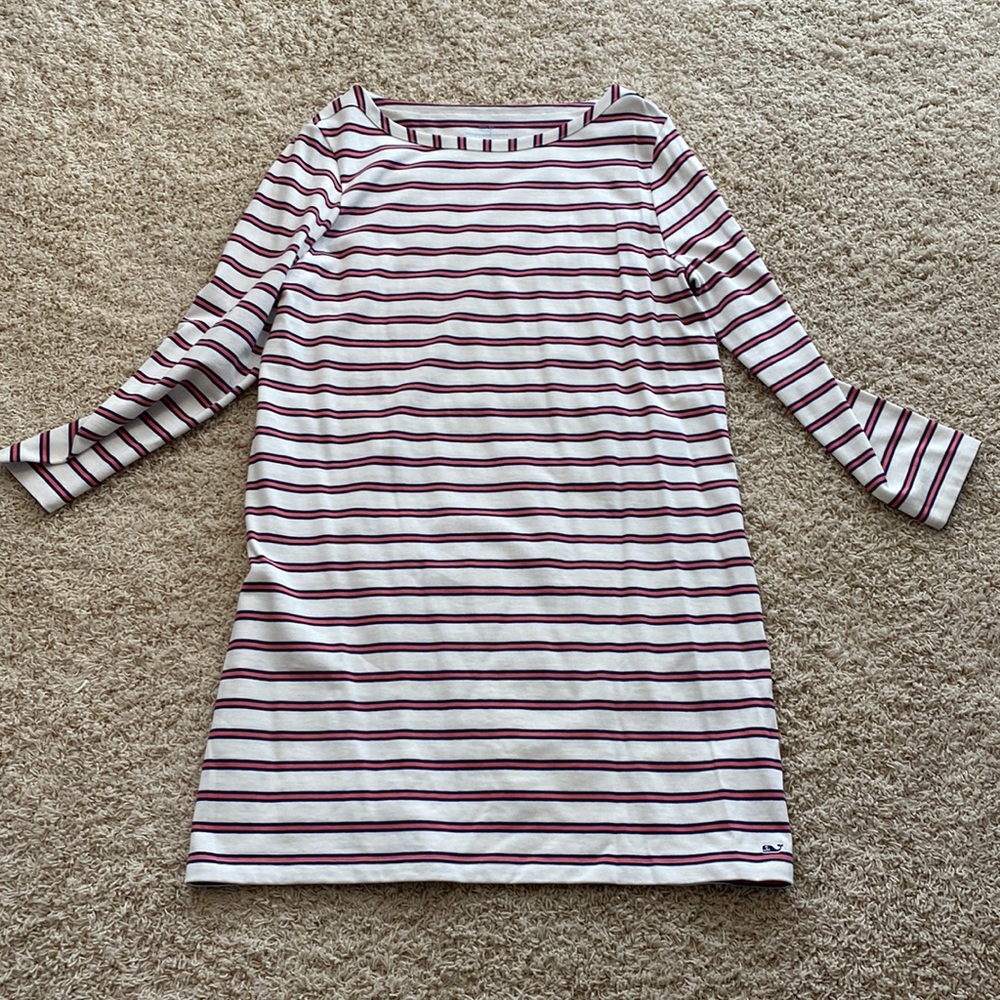 Vineyard Vines Stripe Dress Large - Picture 2 of 7